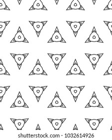 Seamless geometric ornamental vector pattern