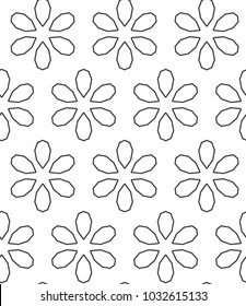 Seamless geometric ornamental vector pattern