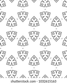 Seamless geometric ornamental vector pattern
