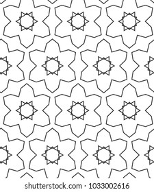 Seamless geometric ornamental vector pattern