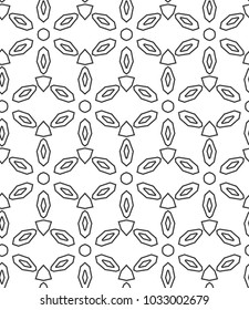 Seamless geometric ornamental vector pattern