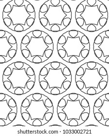 Seamless geometric ornamental vector pattern