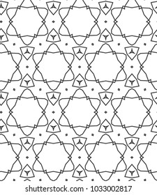 Seamless geometric ornamental vector pattern
