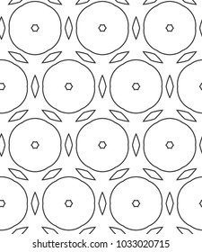 Seamless geometric ornamental vector pattern