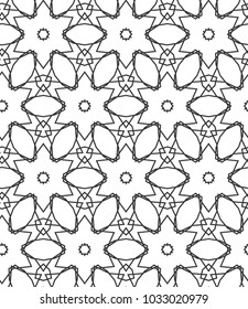 Seamless geometric ornamental vector pattern