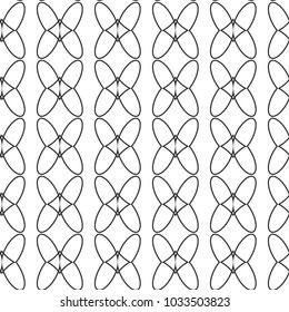 Seamless geometric ornamental vector pattern