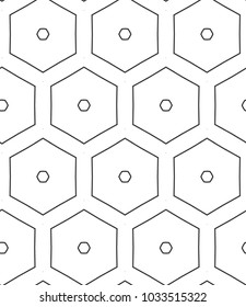 Seamless geometric ornamental vector pattern