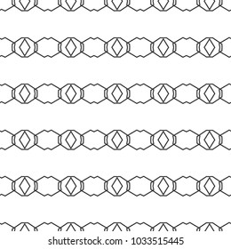 Seamless geometric ornamental vector pattern