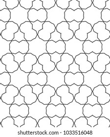 Seamless geometric ornamental vector pattern