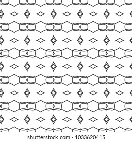 Seamless geometric ornamental vector pattern