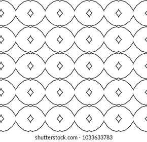 Seamless geometric ornamental vector pattern