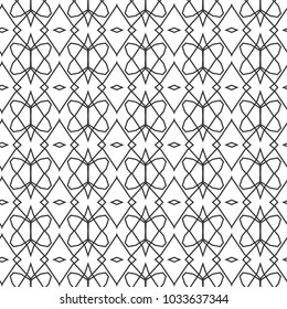 Seamless geometric ornamental vector pattern