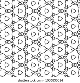 Seamless geometric ornamental vector pattern