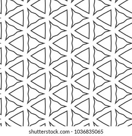 Seamless geometric ornamental vector pattern