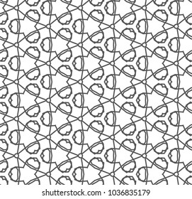 Seamless geometric ornamental vector pattern