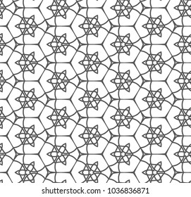 Seamless geometric ornamental vector pattern