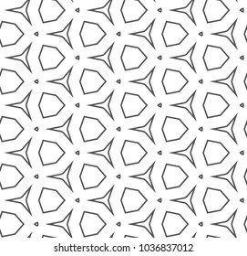 Seamless geometric ornamental vector pattern