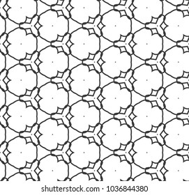 Seamless geometric ornamental vector pattern