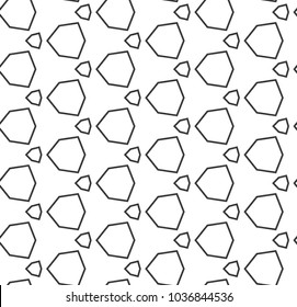 Seamless geometric ornamental vector pattern