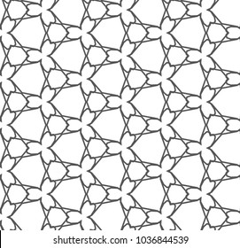 Seamless geometric ornamental vector pattern
