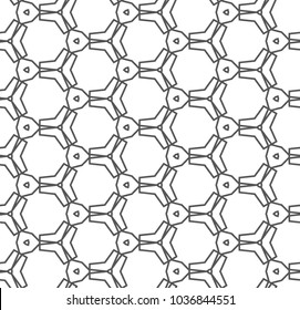 Seamless geometric ornamental vector pattern