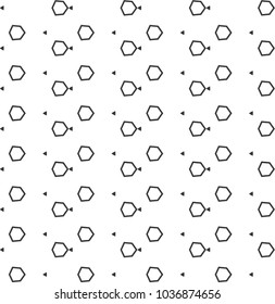 Seamless geometric ornamental vector pattern