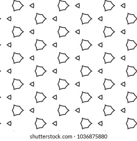 Seamless geometric ornamental vector pattern