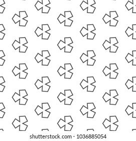 Seamless geometric ornamental vector pattern