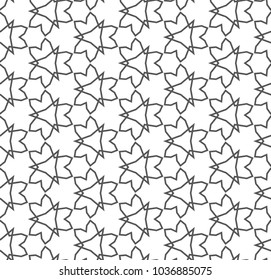 Seamless geometric ornamental vector pattern