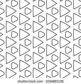 Seamless geometric ornamental vector pattern
