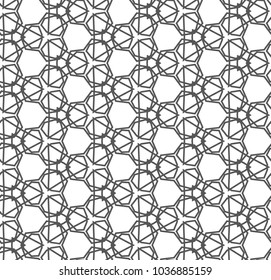 Seamless geometric ornamental vector pattern