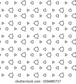 Seamless geometric ornamental vector pattern