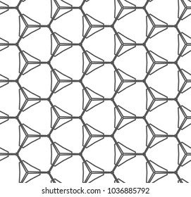 Seamless geometric ornamental vector pattern