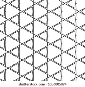 Seamless geometric ornamental vector pattern
