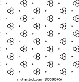 Seamless geometric ornamental vector pattern