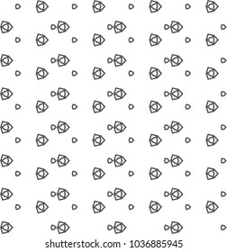 Seamless geometric ornamental vector pattern
