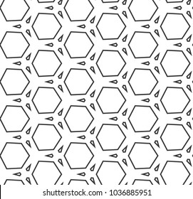 Seamless geometric ornamental vector pattern