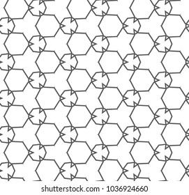 Seamless geometric ornamental vector pattern