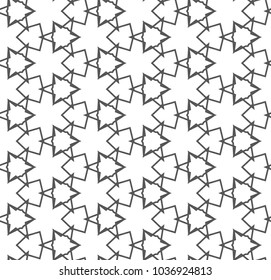 Seamless geometric ornamental vector pattern