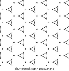 Seamless geometric ornamental vector pattern