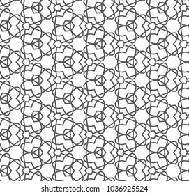 Seamless geometric ornamental vector pattern