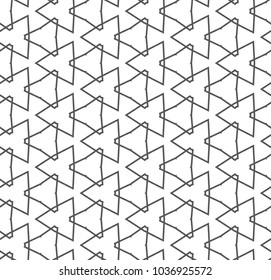 Seamless geometric ornamental vector pattern