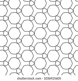 Seamless geometric ornamental vector pattern
