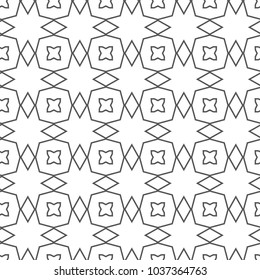 Seamless geometric ornamental vector pattern