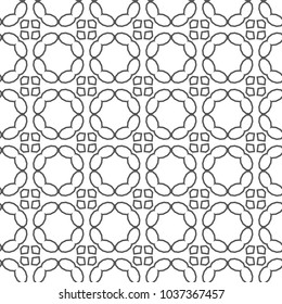 Seamless geometric ornamental vector pattern