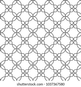 Seamless geometric ornamental vector pattern