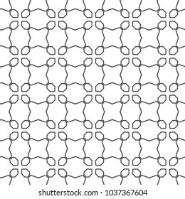 Seamless geometric ornamental vector pattern