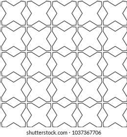 Seamless geometric ornamental vector pattern