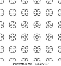 Seamless geometric ornamental vector pattern