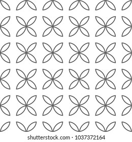 Seamless geometric ornamental vector pattern